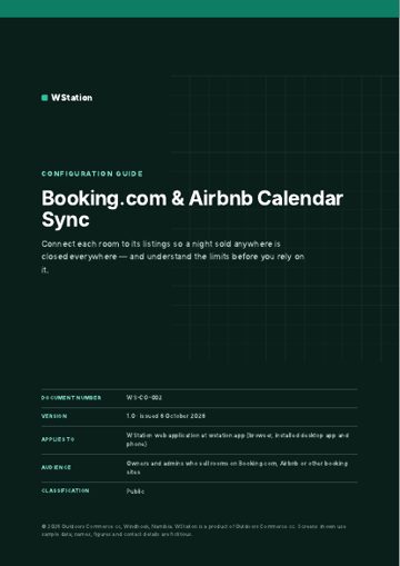 Cover of WS-CG-002 Booking.com & Airbnb Calendar Sync